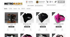 Desktop Screenshot of metromasks.com